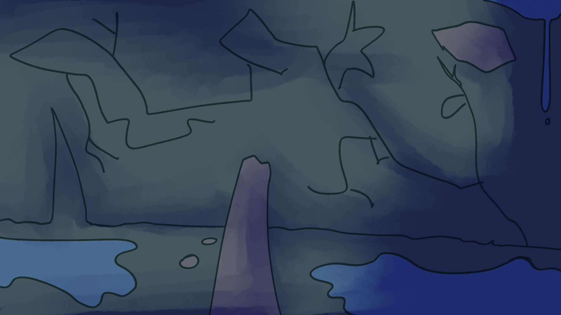 The dark cave
